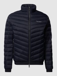 Kurtka puchowa z pikowaniem od ARMANI EXCHANGE Niebieski - 42