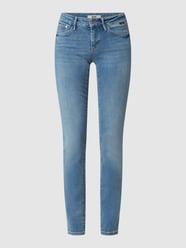 Jeansy o kroju Skinny Fit z dodatkiem streczu od Mavi Jeans Niebieski - 19