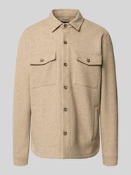 Regular Fit Hemdjacke mit Brusttaschen von LERROS Beige - 9