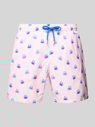 Relaxed Fit Badeshorts mit Eingrifftaschen Modell 'COMFORT LIGHT' von MC2 Saint Barth Pink - 12