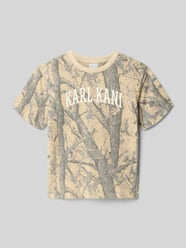 Regular Fit T-Shirt mit Logo-Print von Karl Kani Beige - 21