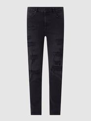 Skinny Fit Jeans mit Stretch-Anteil  von REVIEW Schwarz - 30