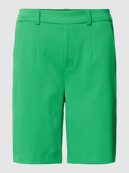 Korte broek met steekzakken opzij, model 'Lisa' van Object Groen - 9