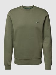 Sweatshirt in Melange-Optik von Lacoste Grün - 24