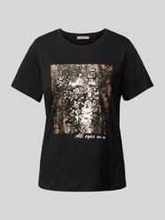 T-Shirt mit Rundhalsausschnitt von Smith and Soul Schwarz - 20