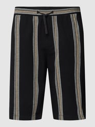 Shorts mit Streifenmuster von s.Oliver RED LABEL Schwarz - 31
