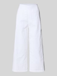 Wide Leg Stoffhose mit Lochstickerei von Marc Cain - 13