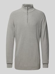 Sweter z dzianiny z kołnierzem model ‘Codford’ od Blend - 7