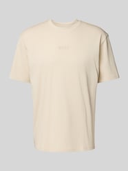 T-Shirt mit Label-Print von BOSS Green Beige - 27