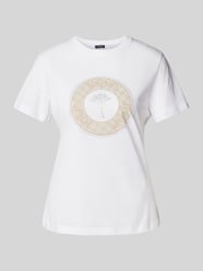 T-Shirt mit Strasssteinbesatz Modell 'Tolu' von JOOP! Beige - 3