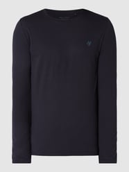 Shaped Fit Longsleeve mit Logo-Print von Marc O'Polo - 40