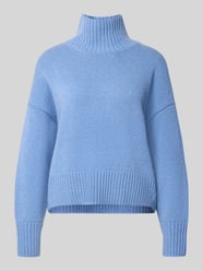 Relaxed Fit Pullover aus Schurwoll-Mix in Strick-Optik von Lanius - 1