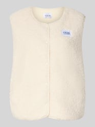 regular fit bodywarmer in teddy-look model 'AMALIA' van VILLA SOPHIE - 37