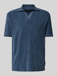 Regular Fit Poloshirt mit Label-Detail von Marc O'Polo Blau - 27