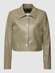 Jacke in Leder-Optik von Taifun Grün - 18