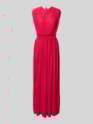 Maxikleid mit Plisseefalten und Rundhalsausschnitt von ICHI - 20
