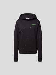 Hoodie Allover-Muster von SPRWMN Schwarz - 23