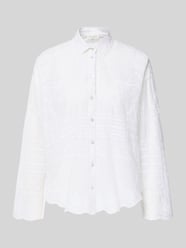 regular fit overhemdblouse met florale all-over stitching van Christian Berg Woman - 1