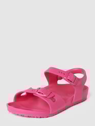 Sandalen mit Dornschließen in metallic Modell 'Rio' von Birkenstock Rosa - 18