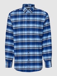 Freizeithemd mit Karo-Muster von Christian Berg Men Blau / Türkis - 46