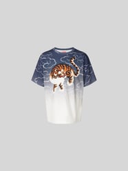 T-Shirt mit Motiv-Print von Kenzo Blau - 47