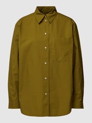 Overhemdblouse met borstzak van Marc O'Polo Groen - 14