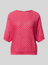 Gebreid shirt met boothals model 'Ho44liday' van ZABAIONE - 1