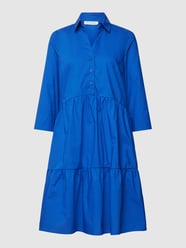 Knielanges Kleid aus reiner Baumwolle von Christian Berg Woman Blau - 14