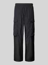 Trackpants mit Pattentaschen und Logo-Print von EA7 Emporio Armani Schwarz - 17