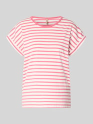 T-Shirt mit Rundhalsausschnitt Modell 'RINA' von Soyaconcept Pink - 40