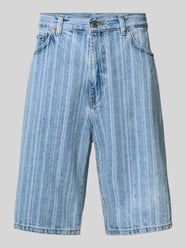 Szorty jeansowe o kroju straight fit z nadrukiem na całej powierzchni model ‘Rylan’ od Carhartt Work In Progress - 9