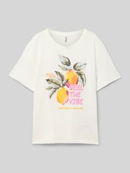 Regular Fit T-Shirt mit überschnittenen Schultern Modell 'BLINIS' von Only - 46