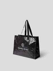 Shopper mit Label-Print von Anine Bing Schwarz - 14