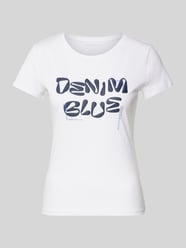 Regular Fit T-Shirt mit Schriftzug-Print von Tom Tailor Denim Weiß - 28