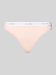 String aus Baumwoll-Mix Modell 'HUGO ID THONG' von HUGO Pink - 22