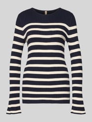 Sweter z dzianiny z okrągłym dekoltem model „DOLLIE” od Soyaconcept - 4