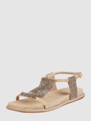 Sandalen mit Strasssteinen  von ALMA EN PENA Beige - 25