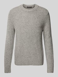 Strickpullover mit Rundhalsausschnitt Modell 'DONEGAL' von Michael Kors Grau - 40