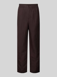 broek met rechte pijpen van linnenmix stoffen broek van Lacoste - 2
