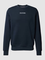 Sweatshirt mit Label-Print Modell 'MONOTYPE' von Tommy Hilfiger Blau - 19