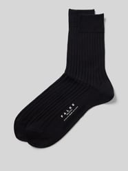 Socken mit Label-Print Modell 'MILANO' von Falke Schwarz - 35