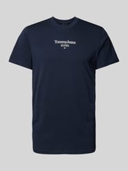 T-Shirt mit Label-Print von Tommy Jeans Blau - 19