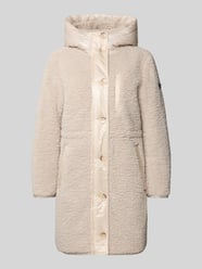 Teddy Mantel mit Kapuze und Eingrifftaschen Modell 'HAZEL' von Frieda & Freddies Beige - 3