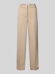 Broek met persplooien en achterzakken van COMMA Beige - 47