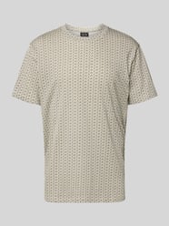 T-shirt met geribde ronde hals van ARMANI EXCHANGE Beige - 42