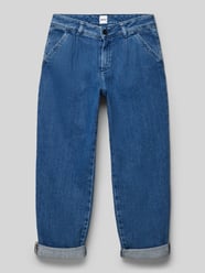 Straight Leg Jeans mit Eingrifftaschen und Label-Patch von Boss Blau - 1