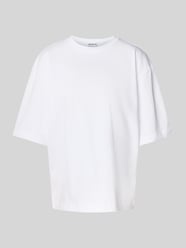 Oversized T-Shirt mit geripptem Rundhalsausschnitt von Jake*s Casual - 42