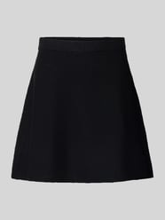 Eng anliegender Mini-Rock mit Woll-Anteil Modell 'MALOU' von Pieces - 28