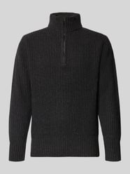 Gebreide pullover van lanawolmix met opstaande kraag en ritssluiting van G-Star Raw - 6