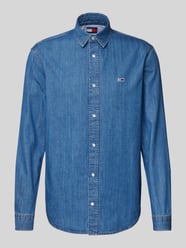 Freizeithemd mit Knopfleiste von Tommy Jeans Blau - 37